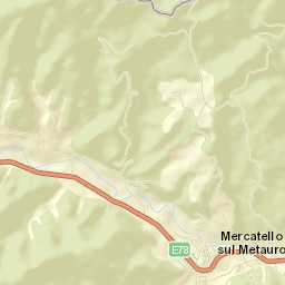 Mercatello sul Metauro Street Map
