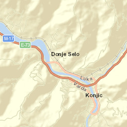 Konjic Street Map