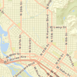 Boise Street Map