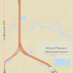 East Pickard Road & U.S. 127, Union Charter Township, MI  Street Map