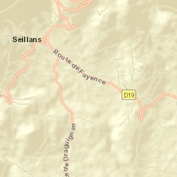 Seillans Street Map