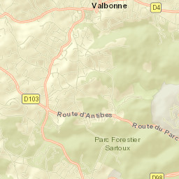Valbonne Street Map