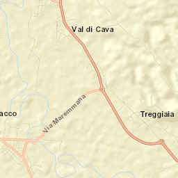 Treggiaia Street Map