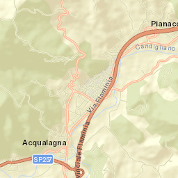 Acqualagna Street Map