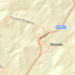 Pianello Street Map
