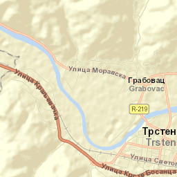 Trstenik Street Map