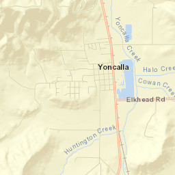 Yoncalla Street Map