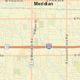Meridian Street Map