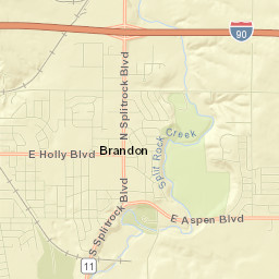 Brandon Street Map