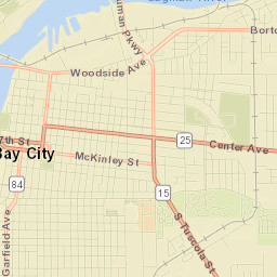 Bay City Street Map
