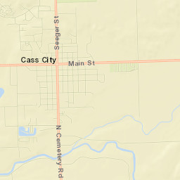 Cass City Street Map