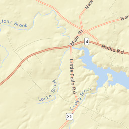 Hollis Center Street Map