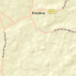 Pouillon Street Map