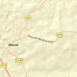 Amou Street Map
