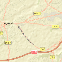 Léguevin Street Map