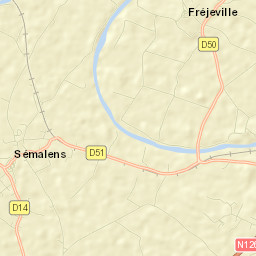 Sémalens Street Map