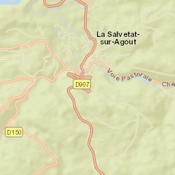 La Salvetat-sur-Agout Street Map