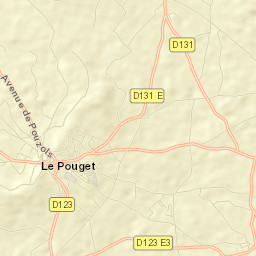 Le Pouget Street Map