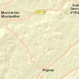 Pignan Street Map