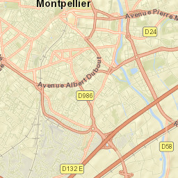 Montpellier Street Map