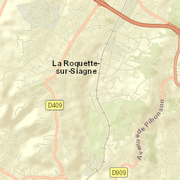 La Roquette-sur-Siagne Street Map