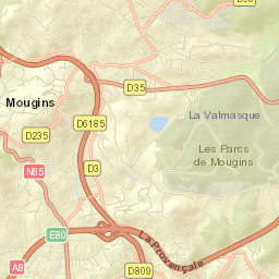 Mougins Street Map