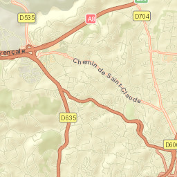 Antibes Street Map