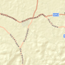 Le Casine-Perignano-Spinelli Street Map