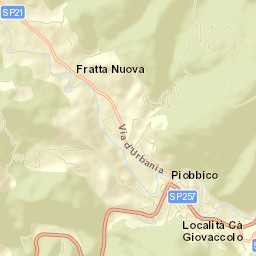 Piobbico Street Map