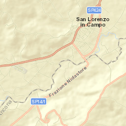 San Lorenzo in Campo Street Map