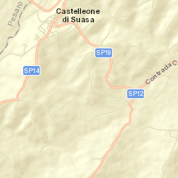 Castelleone di Suasa Street Map
