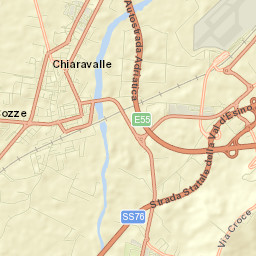 Chiaravalle Street Map