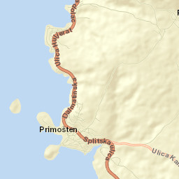Primošten Street Map