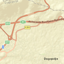 Dugopolje Street Map