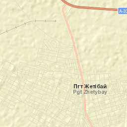 Zhetibay Street Map
