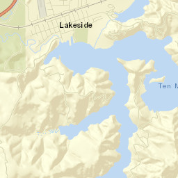 Lakeside Street Map