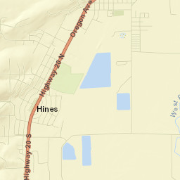 Hines Street Map