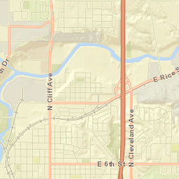 Sioux Falls, South Dakota Street Map