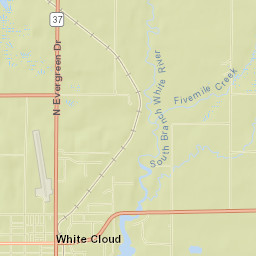 White Cloud Street Map