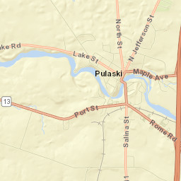 Pulaski Street Map
