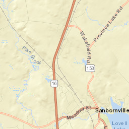 Sanbornville Street Map