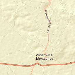 Viviers-lès-Montagnes Street Map