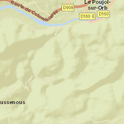 Le Poujol-sur-Orb Street Map