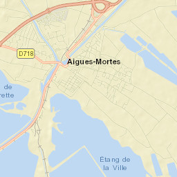 Aigues-Mortes Street Map