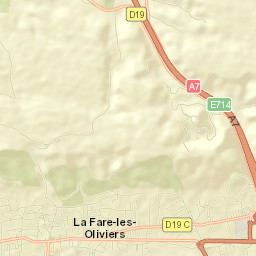 La Fare-les-Oliviers Street Map