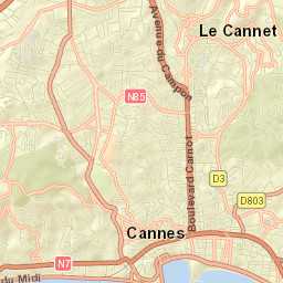 Le Cannet Street Map