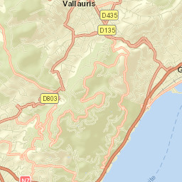 Vallauris Street Map