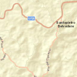 San Pietro Belvedere Street Map