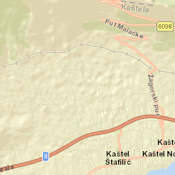 Kaštel Novi Street Map