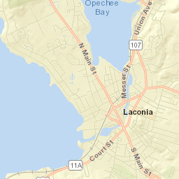 Laconia Street Map